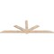 Ekena Millwork Kennewick Smooth Timber Gable Bracket, Douglas Fir, 108"W x 36"H x 1 1/2"D x 5 1/2"F, 8/12 Pitch GBW108X36X0206KEN00SDF - alternate 5